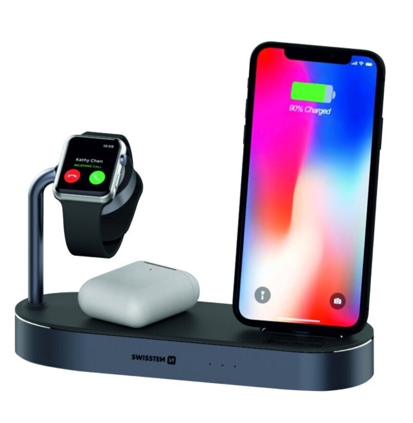 Swisten 4in1 latausasema, 45 W, Apple iPhone/iPod/Apple Watch hinta ja tiedot | Puhelimen laturit | hobbyhall.fi