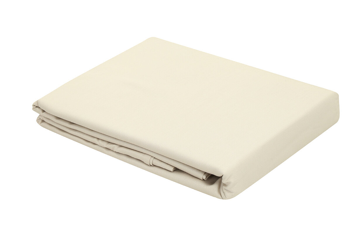 Tekstiilikompanii Standard -muotoonommeltu satiinilakana, vaalea beige, 120 x 200 + 30 cm hinta ja tiedot | Lakanat | hobbyhall.fi