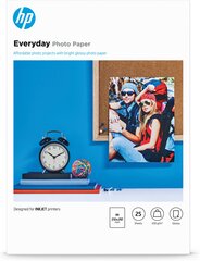 HP Everyday, kiiltävä valokuvapaperi 25 arkkia/A4/210 × 297 mm hinta ja tiedot | Tulostustarvikkeet | hobbyhall.fi