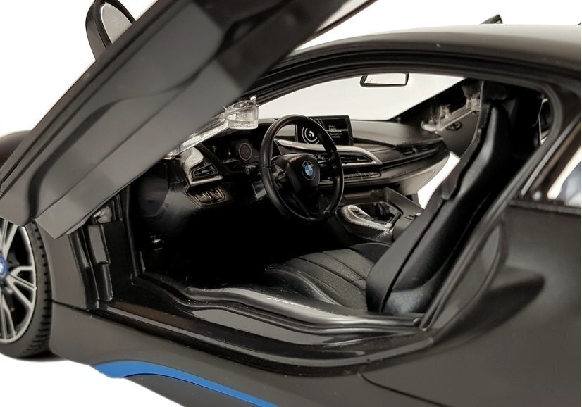 Kauko-ohjattava BMW i8 1:14 - Automaattisilla ovilla. hinta ja tiedot | Poikien lelut | hobbyhall.fi
