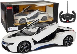 Kauko-ohjattava auto, BMW i8 1:14 , automaattisilla ovilla. hinta ja tiedot | Poikien lelut | hobbyhall.fi