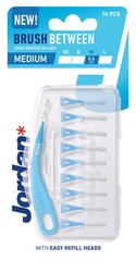 Jordan hammasharjat - Brush Between M, 0,6mm, 10 kpl. hinta ja tiedot | Jordan Hygieniatuotteet | hobbyhall.fi