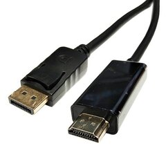 Kaapeli DisplayPort - HDMI, 1080P, 3m hinta ja tiedot | Kaapelit ja adapterit | hobbyhall.fi