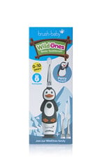 Wildone lasten sähköinen ladattava hammasharja 0-10 a, pingviini. hinta ja tiedot | Brush Baby Hygieniatuotteet | hobbyhall.fi