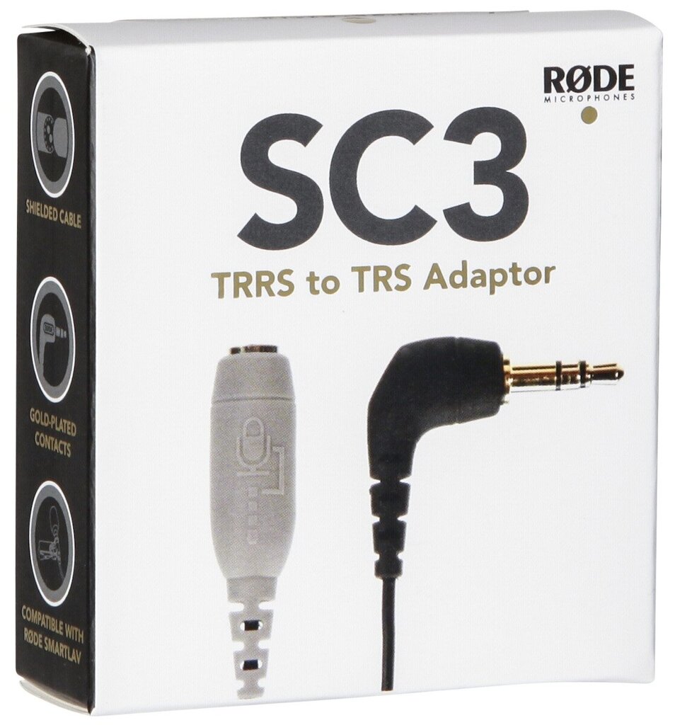 Adapter Rode SC3 (TRRS - TRS) - adapteri. hinta ja tiedot | Adapterit | hobbyhall.fi