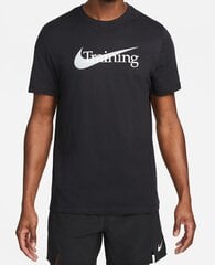 Nike miesten T-paita M NK DFC TEE SW TRAINING, musta hinta ja tiedot | Miesten T-paidat | hobbyhall.fi