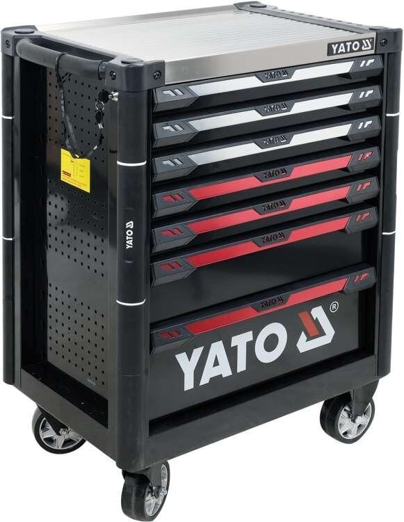 Kaappi työkaluilla 157 kpl 7 laatikkoa Yato (YT-55308) hinta ja tiedot | Käsityökalut | hobbyhall.fi