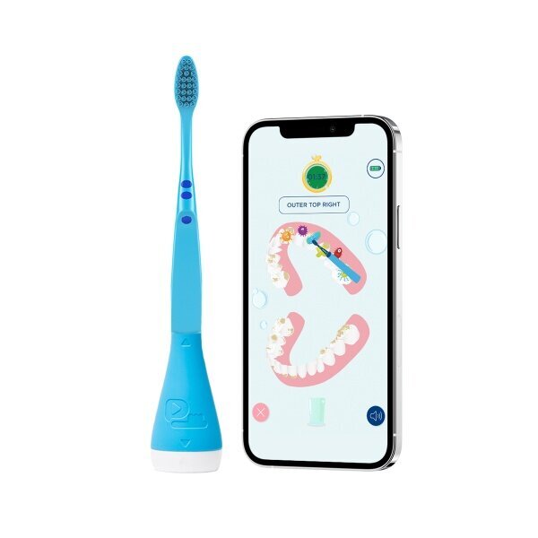 Älykäs hammasharjateline Playbrush Smart, sininen, yli 3-vuotiaille lapsille hinta ja tiedot | Sähköhammasharjat | hobbyhall.fi