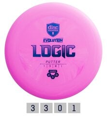 Disc golf kiekkoputteri HARD EXO LOGIC Evolution Pink hinta ja tiedot | Frisbeegolf | hobbyhall.fi