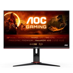 AOC G2 28" IPS 4K Gaming Monitor U28G2XU2/BK hinta ja tiedot | AOC Tietokoneet ja pelaaminen | hobbyhall.fi