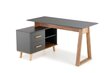 Halmar Sergio XL -pöytä, ruskea/harmaa hinta ja tiedot | Tietokonepöydät ja työpöydät | hobbyhall.fi