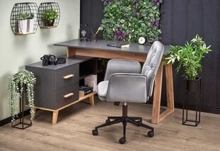 Halmar Sergio XL -pöytä, ruskea/harmaa hinta ja tiedot | Tietokonepöydät ja työpöydät | hobbyhall.fi