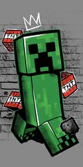 Minecraft Metro Art Creeper -kylpypyyhe, 70 x 140 cm hinta ja tiedot | Pyyhkeet | hobbyhall.fi
