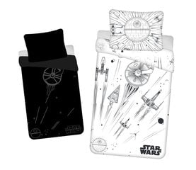 Star Wars Death Star Glowing -lasten pussilakanasetti, 140 x 200 + tyynyliina 70 x 90 cm hinta ja tiedot | Vuodevaatteet lapsille | hobbyhall.fi
