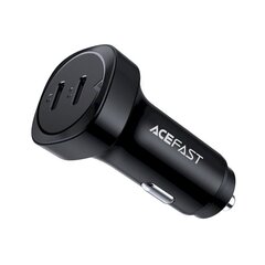 Acefast autolaturi 72W, 2x USB Type C, PPS, Virransyöttö, Quick Charge 3.0, AFC, FCP musta (B2 musta) hinta ja tiedot | Puhelimen laturit | hobbyhall.fi