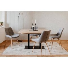 Ruokapöytä Aatrium, Quadrato, vaaleanruskea, musta hinta ja tiedot | Ruokapöydät | hobbyhall.fi