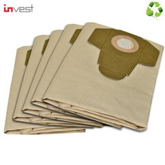 Invest Eco Paper Vacuum Cleaner bags De Longhi Pental Compra Domoscout / Knaufland (5pcs.) hinta ja tiedot | Invest Kodinkoneiden lisätarvikkeet | hobbyhall.fi