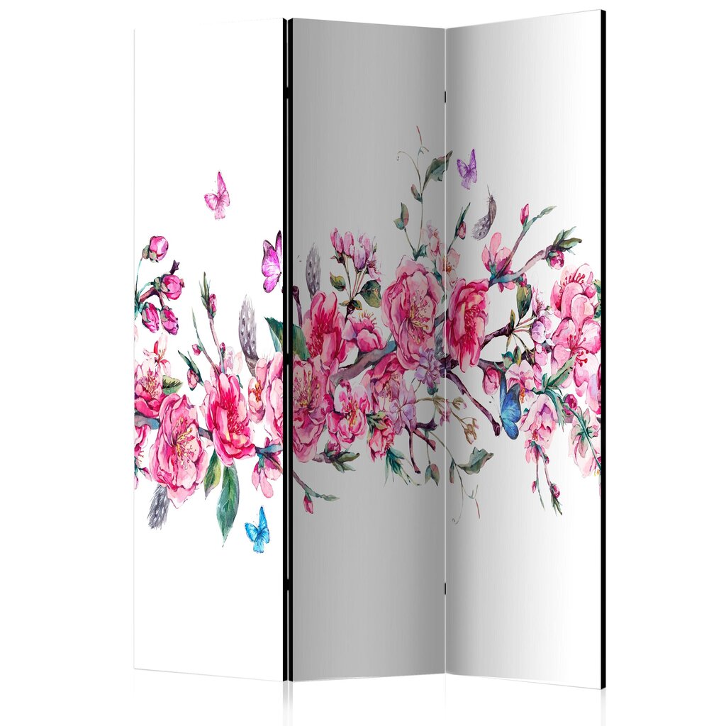 Sermi Flowers and Butterflies [Room Dividers] hinta ja tiedot | Sermit ja tilanjakajat | hobbyhall.fi