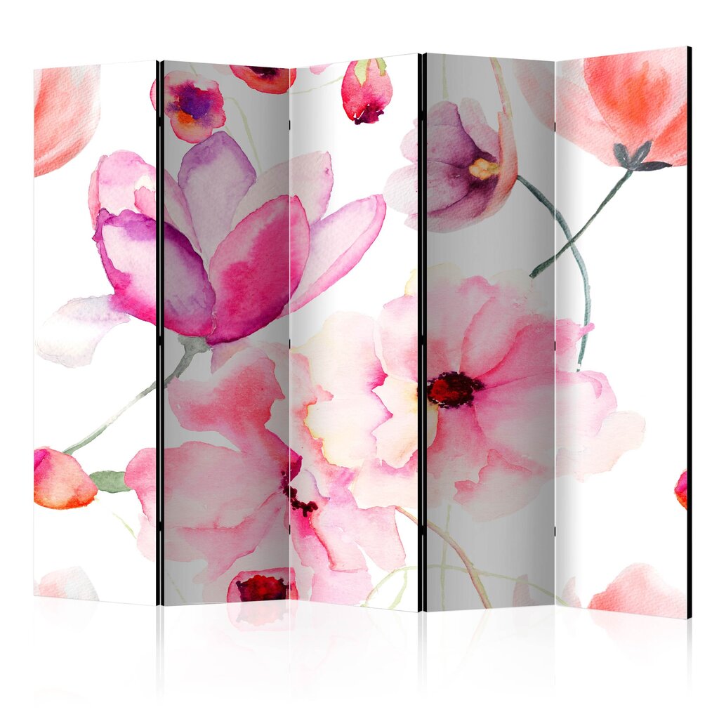 Sermi Pink Flowers II [Room Dividers] hinta ja tiedot | Sermit ja tilanjakajat | hobbyhall.fi