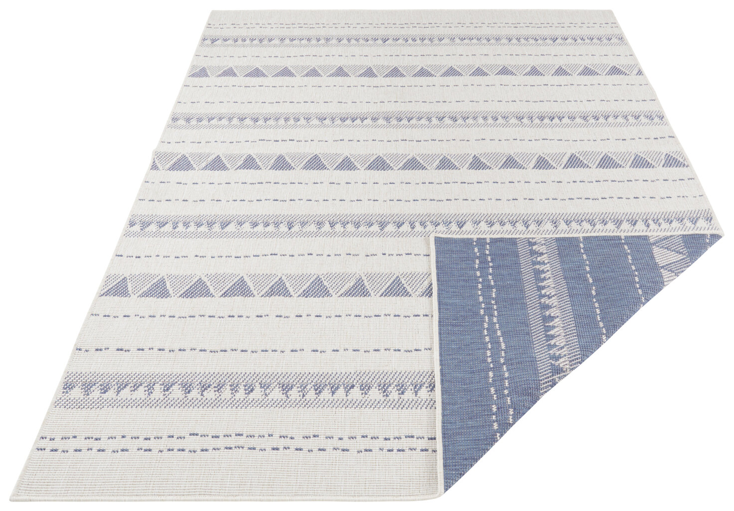 Kaksipuolinen matto NORTHRUGS Twin Supreme Cream Blue, 80x150 cm hinta ja tiedot | Isot matot | hobbyhall.fi