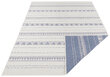 Kaksipuolinen matto NORTHRUGS Twin Supreme Cream Blue, 80x150 cm hinta ja tiedot | Isot matot | hobbyhall.fi