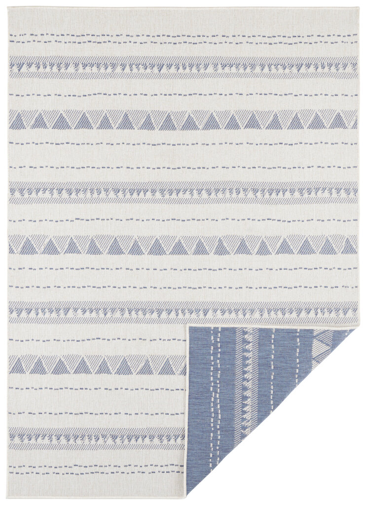 Kaksipuolinen matto NORTHRUGS Twin Supreme Cream Blue, 80x150 cm hinta ja tiedot | Isot matot | hobbyhall.fi