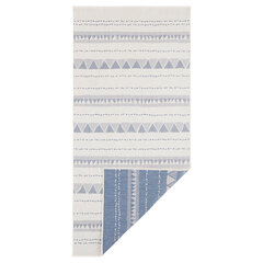 Kaksipuolinen matto NORTHRUGS Twin Supreme Cream Blue, 80x350 cm hinta ja tiedot | Isot matot | hobbyhall.fi