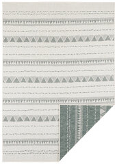 Kaksinpuolinen matto NORTHRUGS Twin Supreme Green Cream, 80x150 cm hinta ja tiedot | Isot matot | hobbyhall.fi