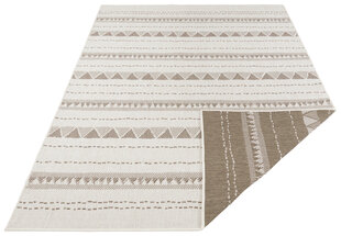 Kaksipuolinen matto NORTHRUGS Twin Supreme Brown Cream, 120x170 cm hinta ja tiedot | Isot matot | hobbyhall.fi