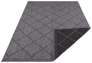 NORTHRUGS kaksipuolinen matto Twin Supreme Black Antracite, 80x150 cm hinta ja tiedot | Isot matot | hobbyhall.fi