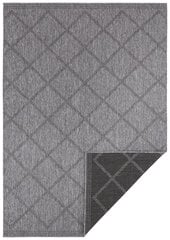 NORTHRUGS kaksipuolinen matto Twin Supreme Black Antracite, 80x150 cm hinta ja tiedot | Isot matot | hobbyhall.fi