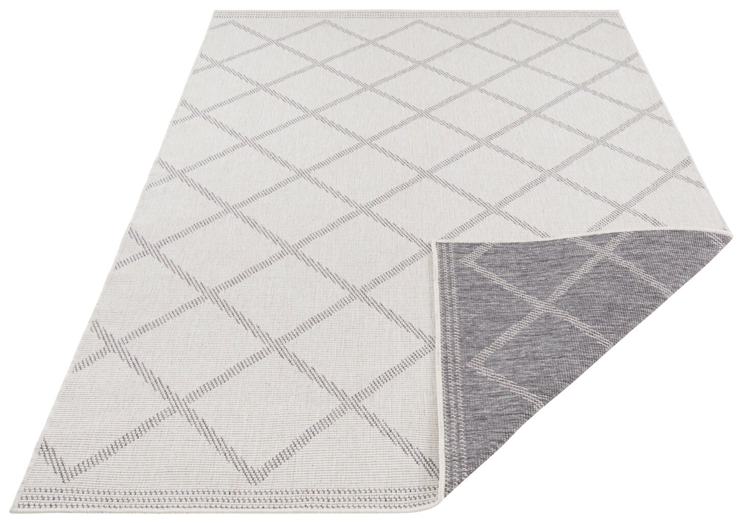 Kaksipuolinen matto NORTHRUGS Twin Supreme Grey Cream, 200x290 cm hinta ja tiedot | Isot matot | hobbyhall.fi