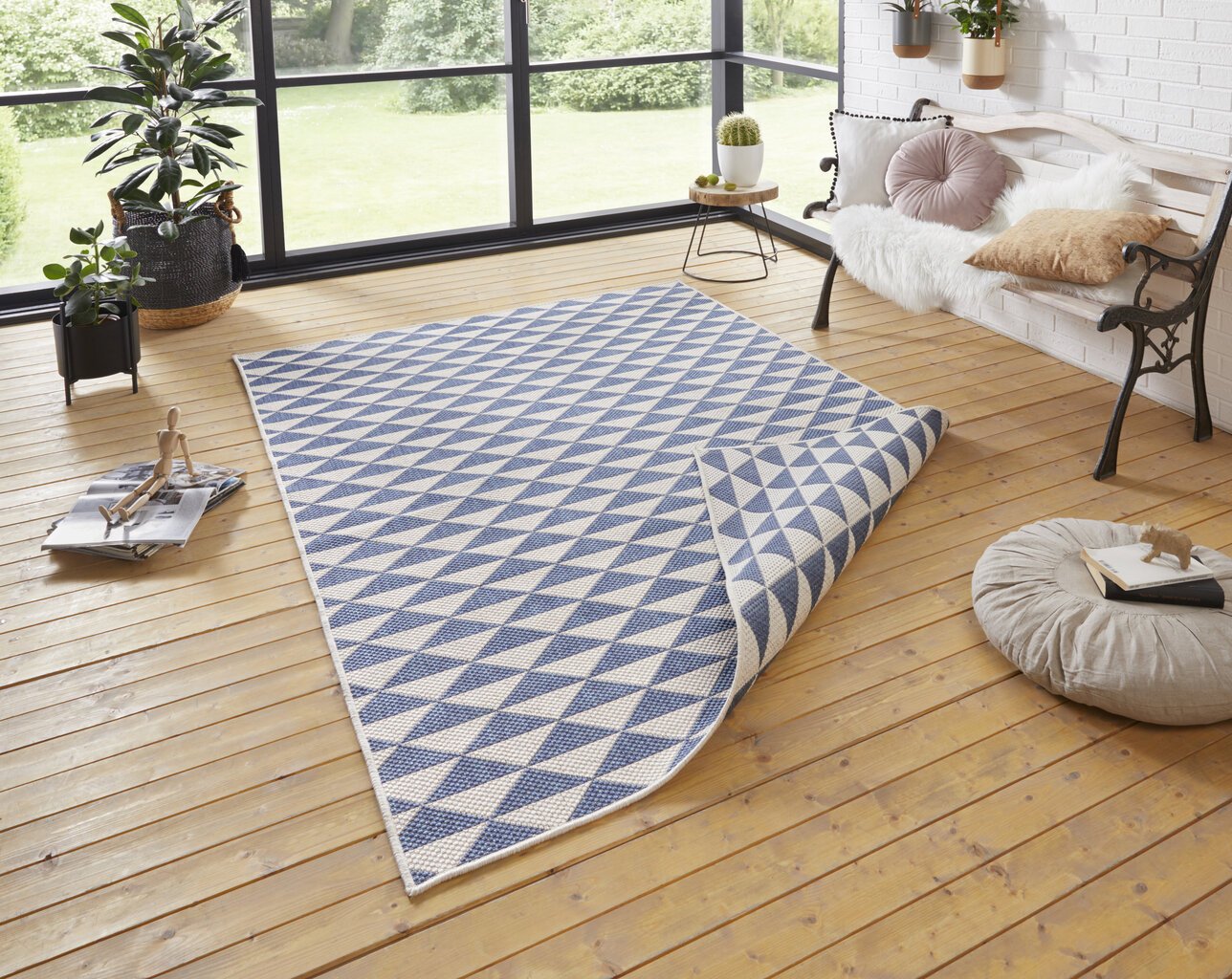 NORTHRUGS kaksipuolinen matto Twin Supreme Blue Cream, 120x170 cm hinta ja tiedot | Isot matot | hobbyhall.fi