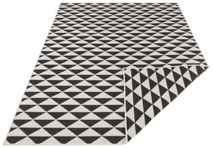 Kaksinkertainen matto NORTHRUGS Twin Supreme Black Cream, 160x230 cm hinta ja tiedot | Isot matot | hobbyhall.fi