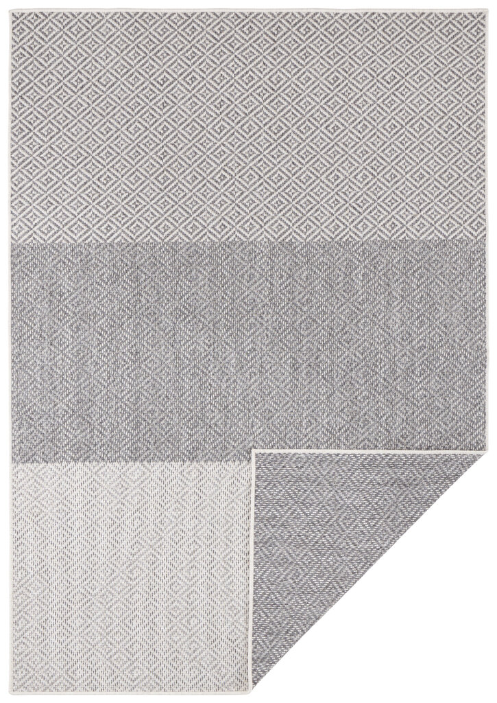 Kaksipuolinen matto NORTHRUGS Twin Supreme Grey Cream, 200x290 cm hinta ja tiedot | Isot matot | hobbyhall.fi