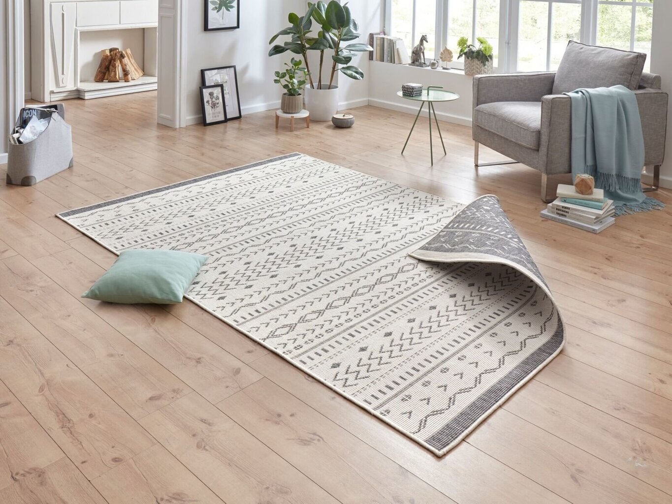 Kaksipuolinen ulkomatto NORTHRUGS Kuba, 80x150 cm hinta ja tiedot | Isot matot | hobbyhall.fi