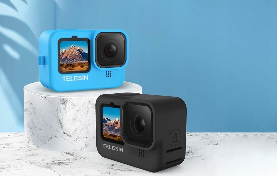 Telesin silikonikotelo GoPro Hero 9 / Hero 10 kameroille, musta hinta ja tiedot | Videokameralaukut | hobbyhall.fi
