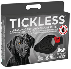 TickLess ultraääniriipus punkkeja ja kirppuja vastaan koirille ja kissoille, musta. hinta ja tiedot | TickLess Lemmikit | hobbyhall.fi