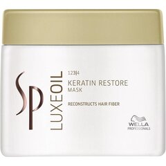 Wella Professionals SP Luxe Oil Keratin Restore -hiusnaamio, ravitseva, 400 ml hinta ja tiedot | Naamiot, öljyt ja seerumit | hobbyhall.fi