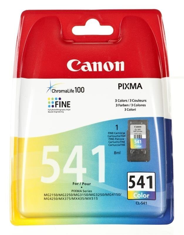 Canon CL-541 Ink Cartridge, Cyan, Magent hinta ja tiedot | Laserkasetit | hobbyhall.fi