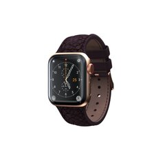 Njord Eldur kellon ranneke Apple Watchille 44/45 mm, Aubergine hinta ja tiedot | Älykellojen ja aktiivisuusrannekkeiden lisätarvikkeet | hobbyhall.fi