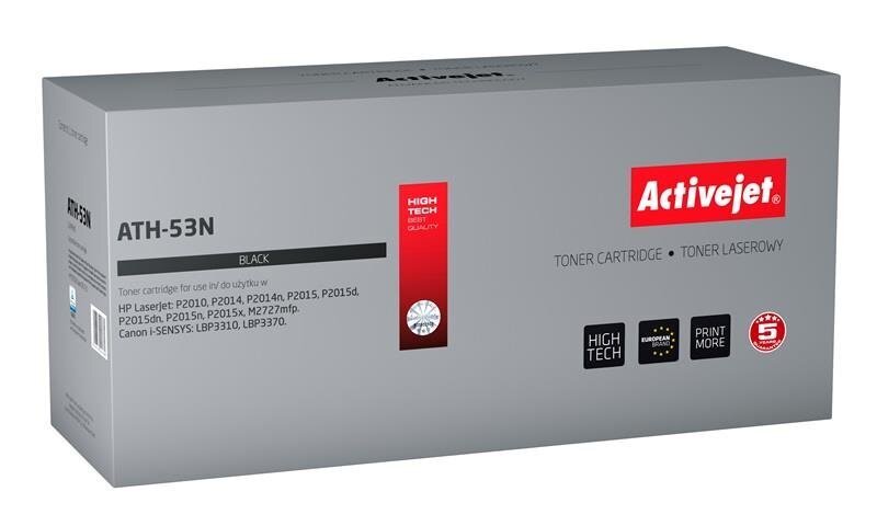 Toner ACTIVEJET AT-53N Zamiennik HP Q7553A hinta ja tiedot | Laserkasetit | hobbyhall.fi