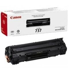 Canon 737 Toner Cartridge, Black hinta ja tiedot | Canon Tulostuskasetit | hobbyhall.fi