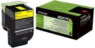 Lexmark 80C2XYE (802XY) Toner cartridge, hinta ja tiedot | Laserkasetit | hobbyhall.fi
