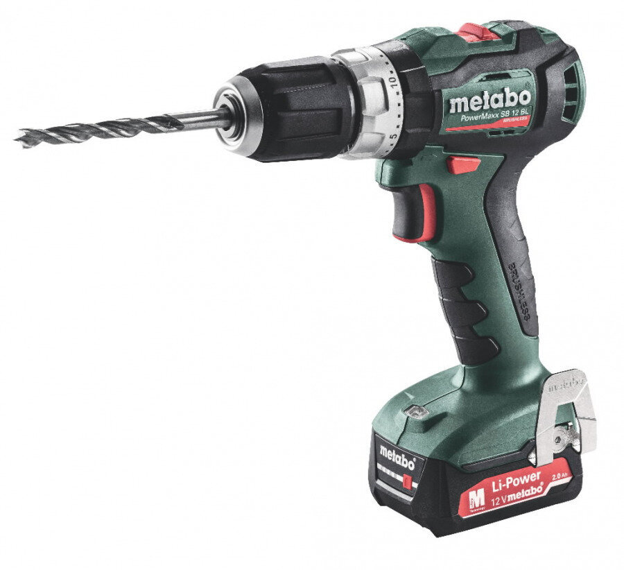 Iskevä akkuporakone PowerMaxx SB 12 BL / 2x2.0 Ah, Metabo hinta ja tiedot | Akkuporakoneet ja ruuvinvääntimet | hobbyhall.fi