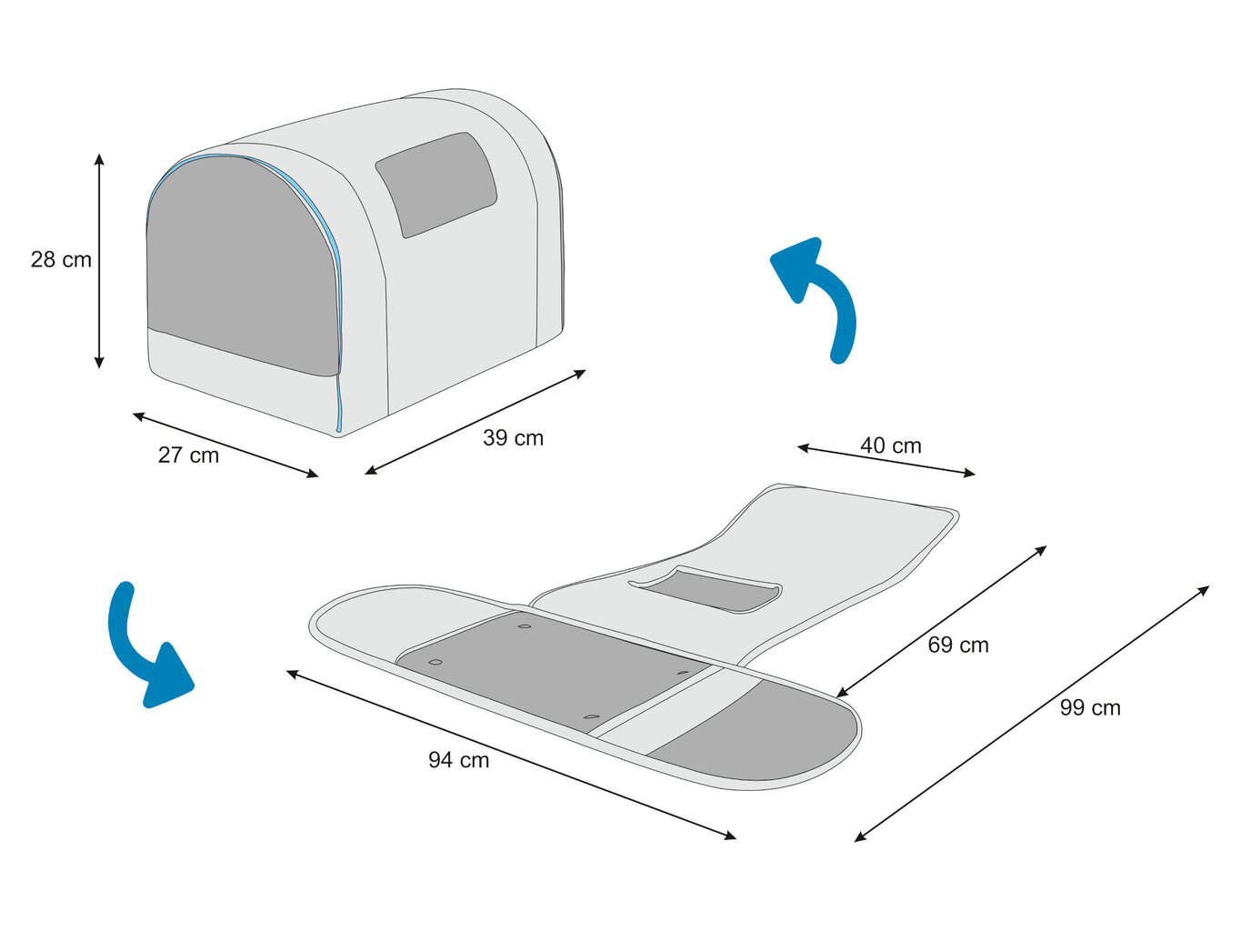 Tube R1 - Eläinten kuljetuslaukku, väritykseltään beige. hinta ja tiedot | Kuljetushäkit ja kuljetuslaatikot | hobbyhall.fi