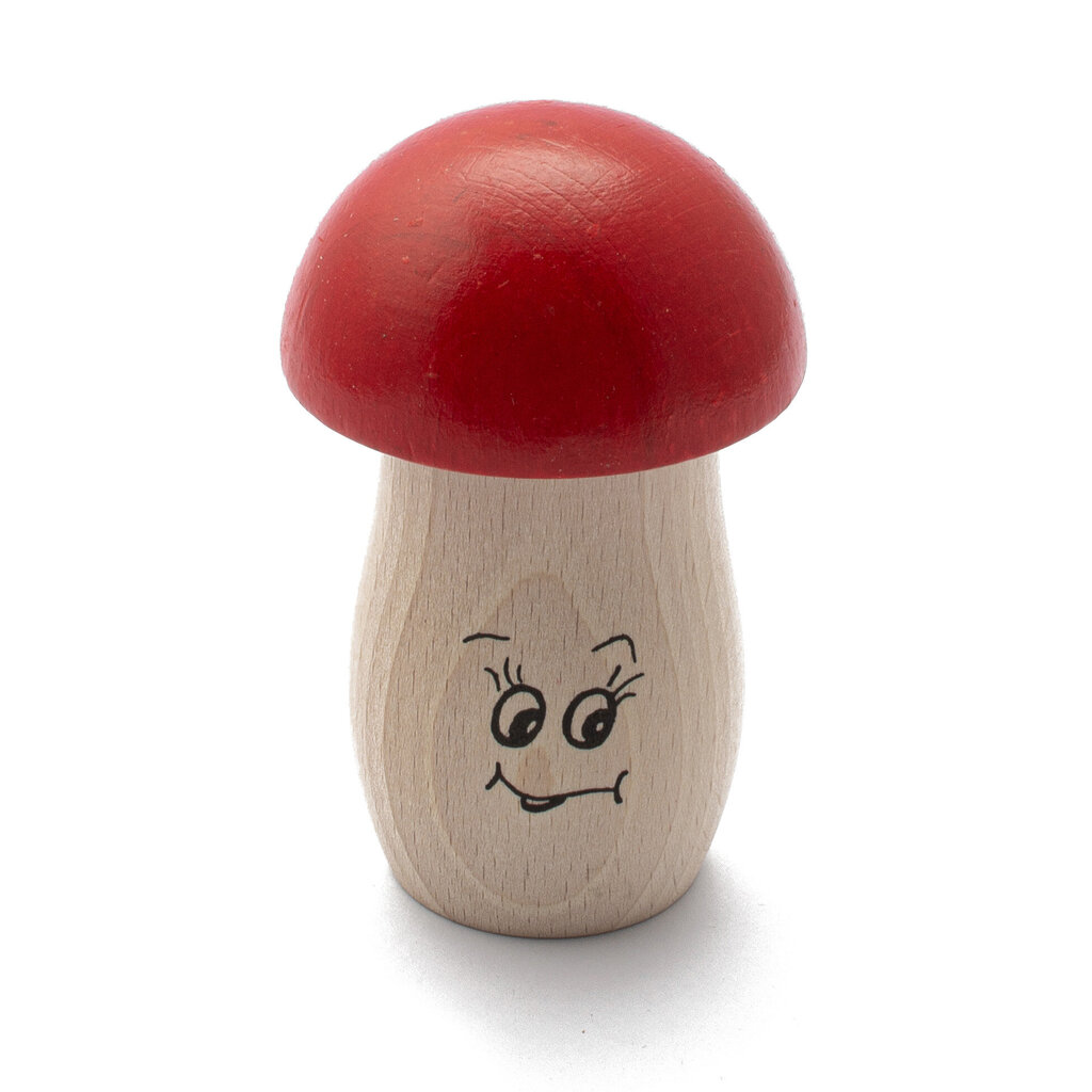 Sienen muotoinen helistin Rohema Mushroom Shaker Medium Pitch (punainen) hinta ja tiedot | Perkussiosoittimet | hobbyhall.fi