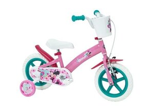 Lasten polkupyörä Huffy Minnie 12", vaaleanpunainen/valkoinen/vihreä hinta ja tiedot | Polkupyörät | hobbyhall.fi