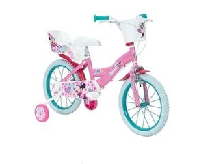 Lasten polkupyörä Huffy Minnie 16" Bike, valkoinen/pinkki hinta ja tiedot | Polkupyörät | hobbyhall.fi