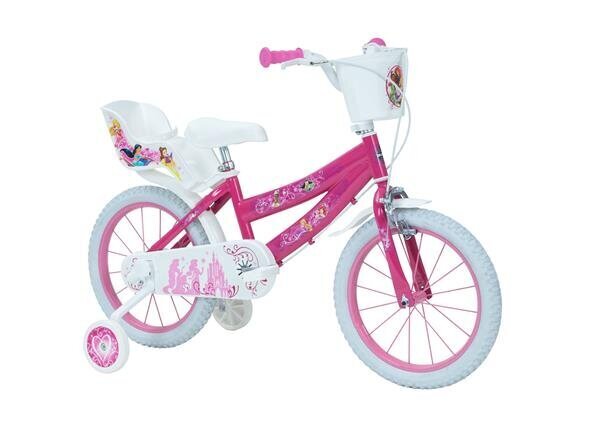 Lasten polkupyörä Huffy Princess 16" Bike, valkoinen/pinkki hinta ja tiedot | Polkupyörät | hobbyhall.fi